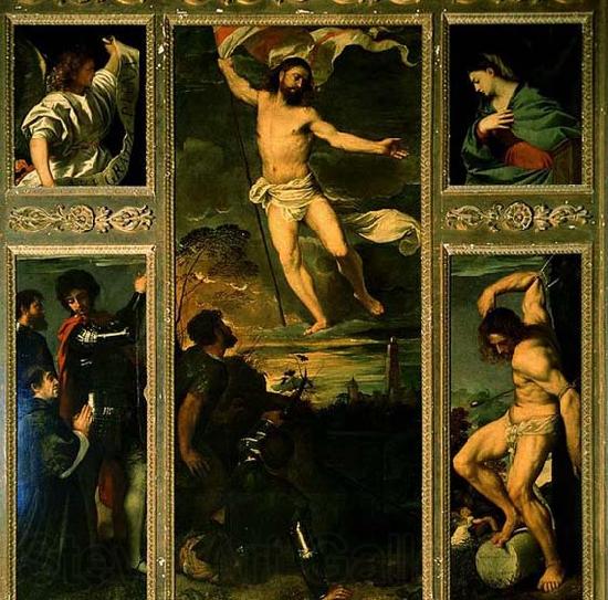 TIZIANO Vecellio Polyptych of the Resurrection France oil painting art